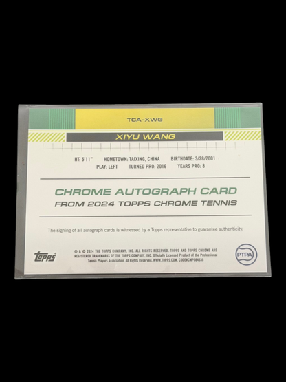 2024 Topps Chrome Xiyu Wang — Gold Auto /50