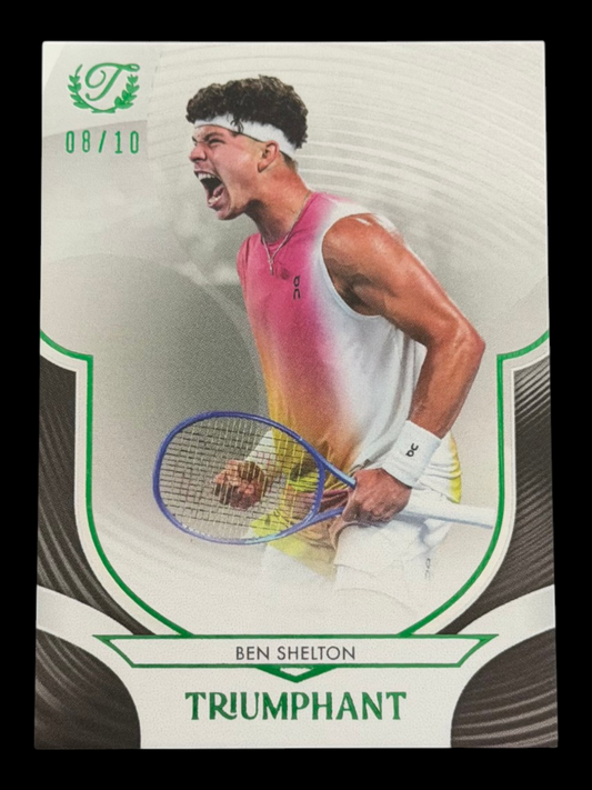2025 Topps Triumphant Ben Shelton Black /10
