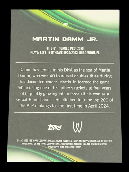2025 Topps Chrome Martin Damm Jr. — Pink Geometric Refractor /65