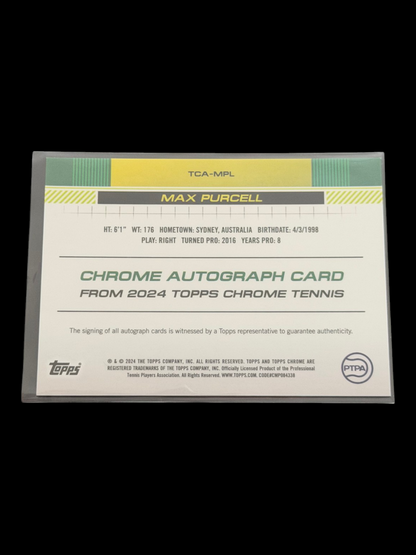 2024 Topps Chrome Max Purcell — Gold Auto /50