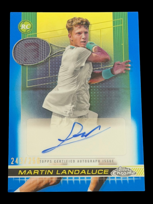2024 Topps Chrome Martin Landaluce — Blue Auto /250