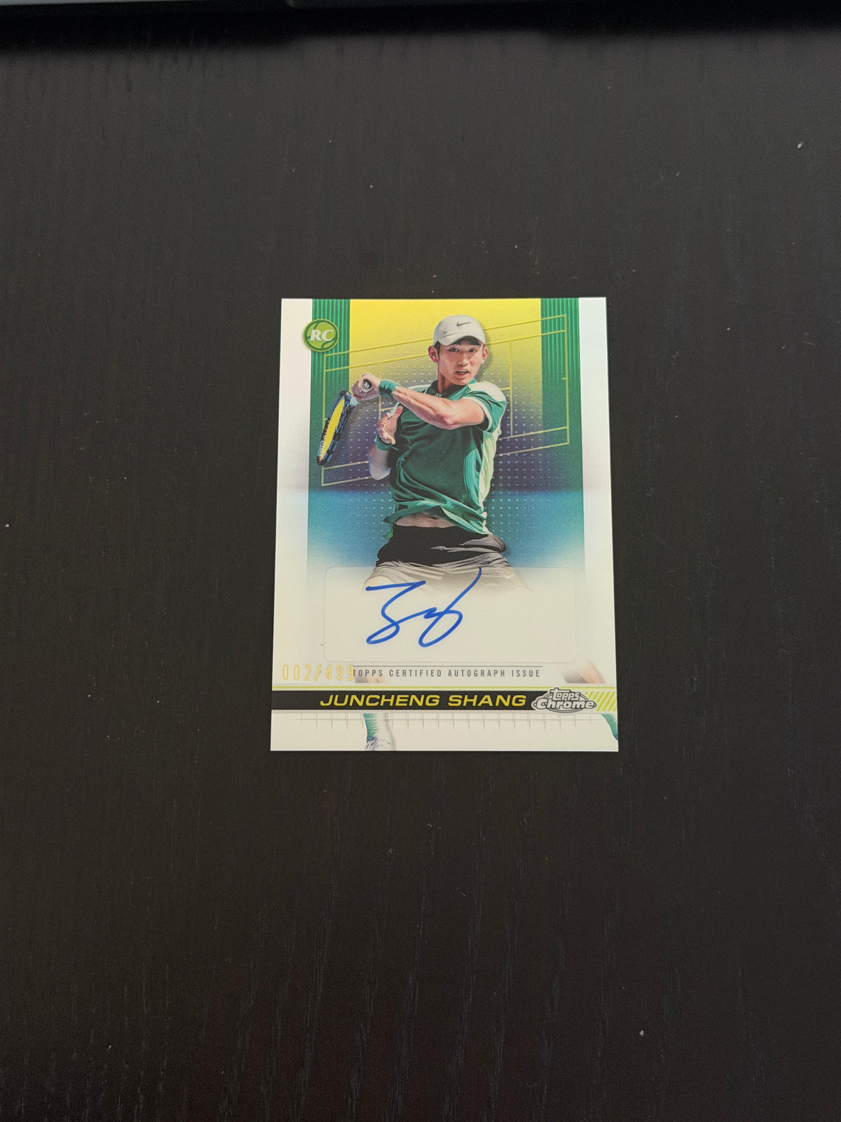 2024 Topps Chrome Juncheng Shang — Refractor Auto /499