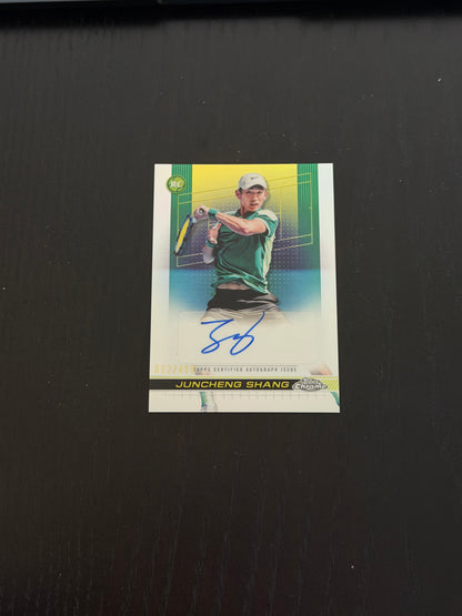 2024 Topps Chrome Juncheng Shang — Refractor Auto /499