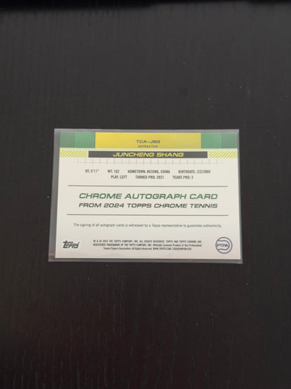 2024 Topps Chrome Juncheng Shang — Refractor Auto /499
