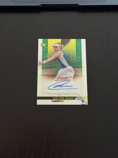 2025 Topps Chrome Celine Naef — Refractor Auto /499