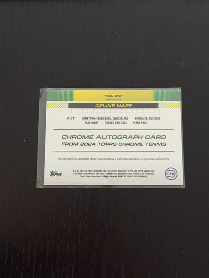 2025 Topps Chrome Celine Naef — Refractor Auto /499