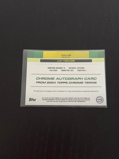 2025 Topps Chrome Liv Hovde — Refractor Auto /499