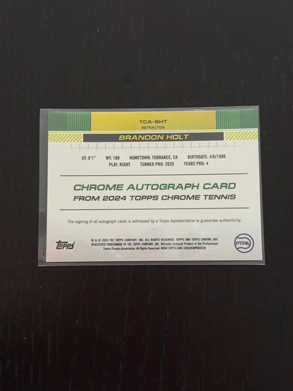 2025 Topps Chrome Brandon Holt — Refractor Auto /499