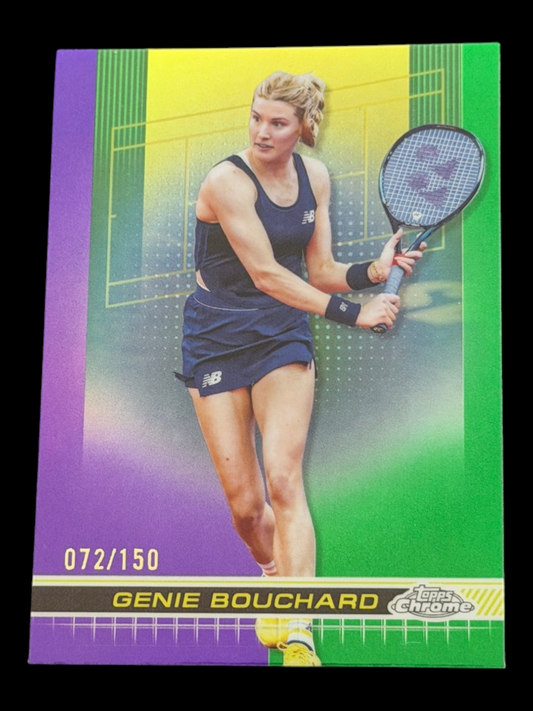 2024 Topps Chrome Genie Bouchard — Purple Green Refractor /150