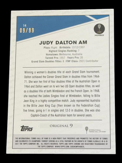 2021 Topps Chrome Judy Dalton Am — Blue /99
