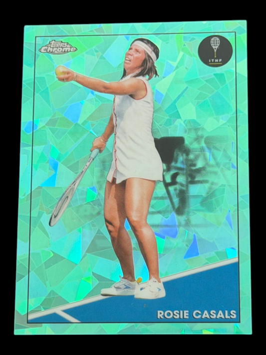 2021 Topps Chrome Sapphire Rosie Casals — Aqua /199