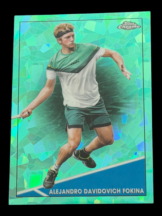 2021 Topps Chrome Sapphire Alejandro Davidovich Fokina — Aqua /199
