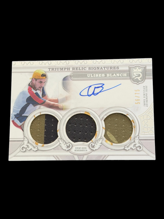 2024 Topps Royalty Ulises Blanch — Triumph Relic Signatures /75