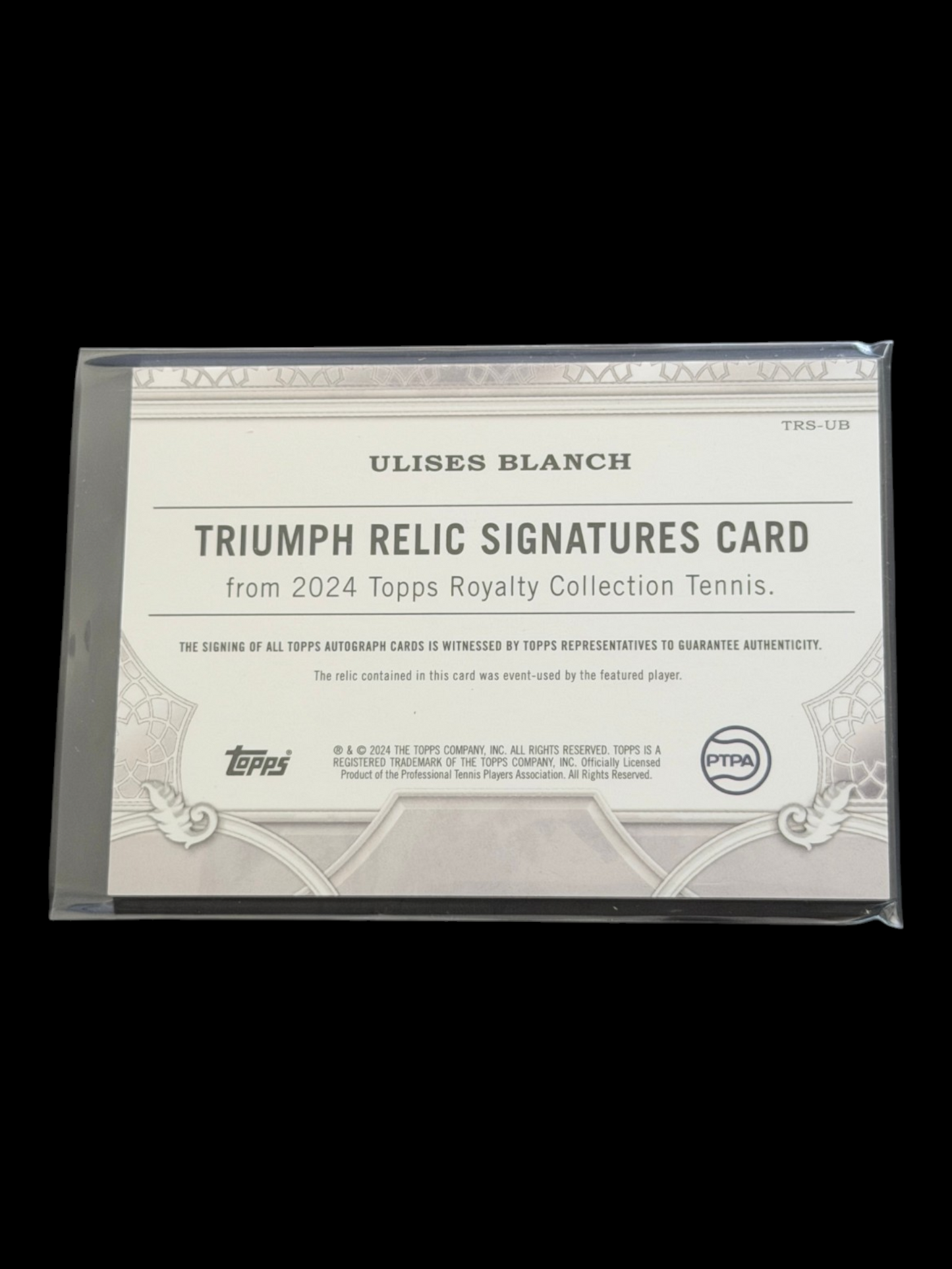 2024 Topps Royalty Ulises Blanch — Triumph Relic Signatures /75