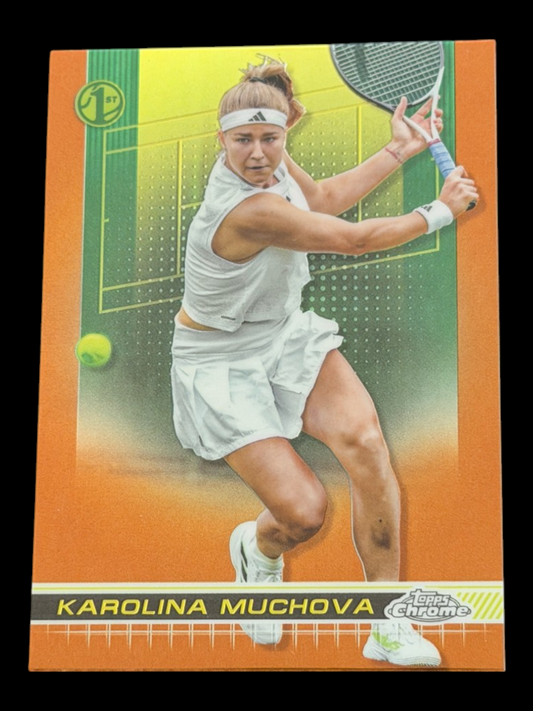 2024 Topps Chrome Karolina Muchova — Clay Court Refractor