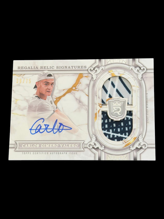2024 Topps Royalty Carlos Gimeno Valero — Regalia Relic Signatures /75