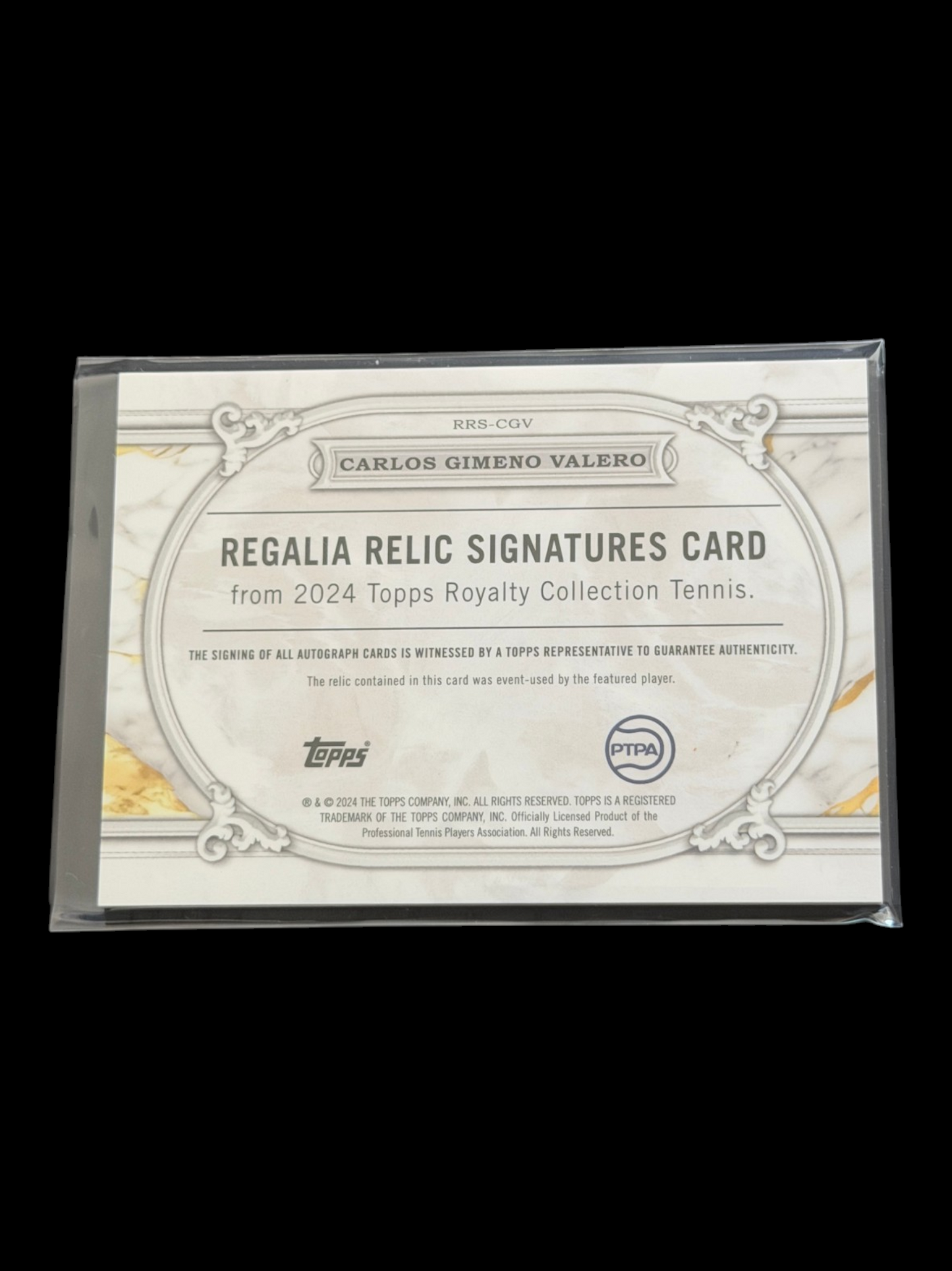 2024 Topps Royalty Carlos Gimeno Valero — Regalia Relic Signatures /75