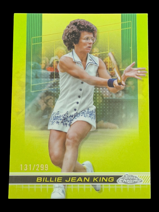 2024 Topps Chrome Billie Jean King — Lime Green Refractor /299