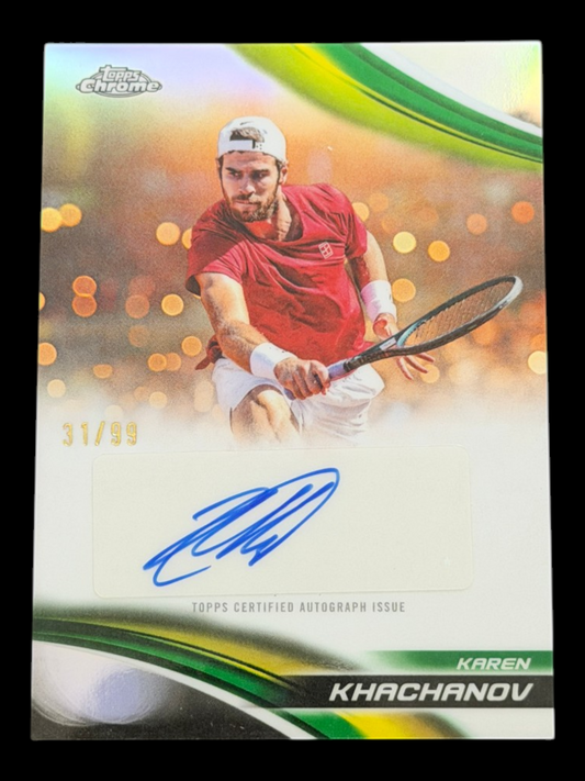 2025 Topps Chrome Karen Khachanov — Refractor Auto /99