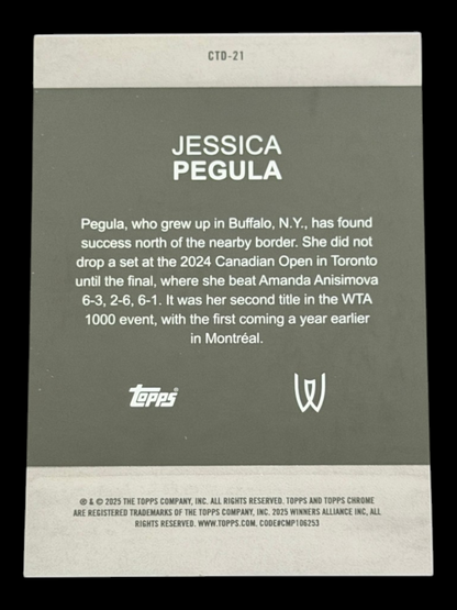 2024 Topps Chrome Jessica Pegula — Gold Captured /50