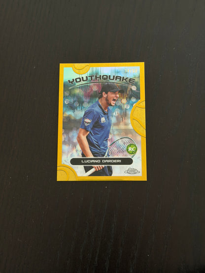 2025 Topps Chrome Luciano Darderi — Gold Youthquake /50
