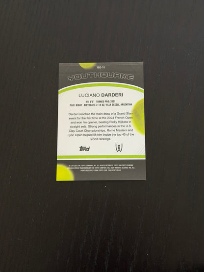 2025 Topps Chrome Luciano Darderi — Gold Youthquake /50