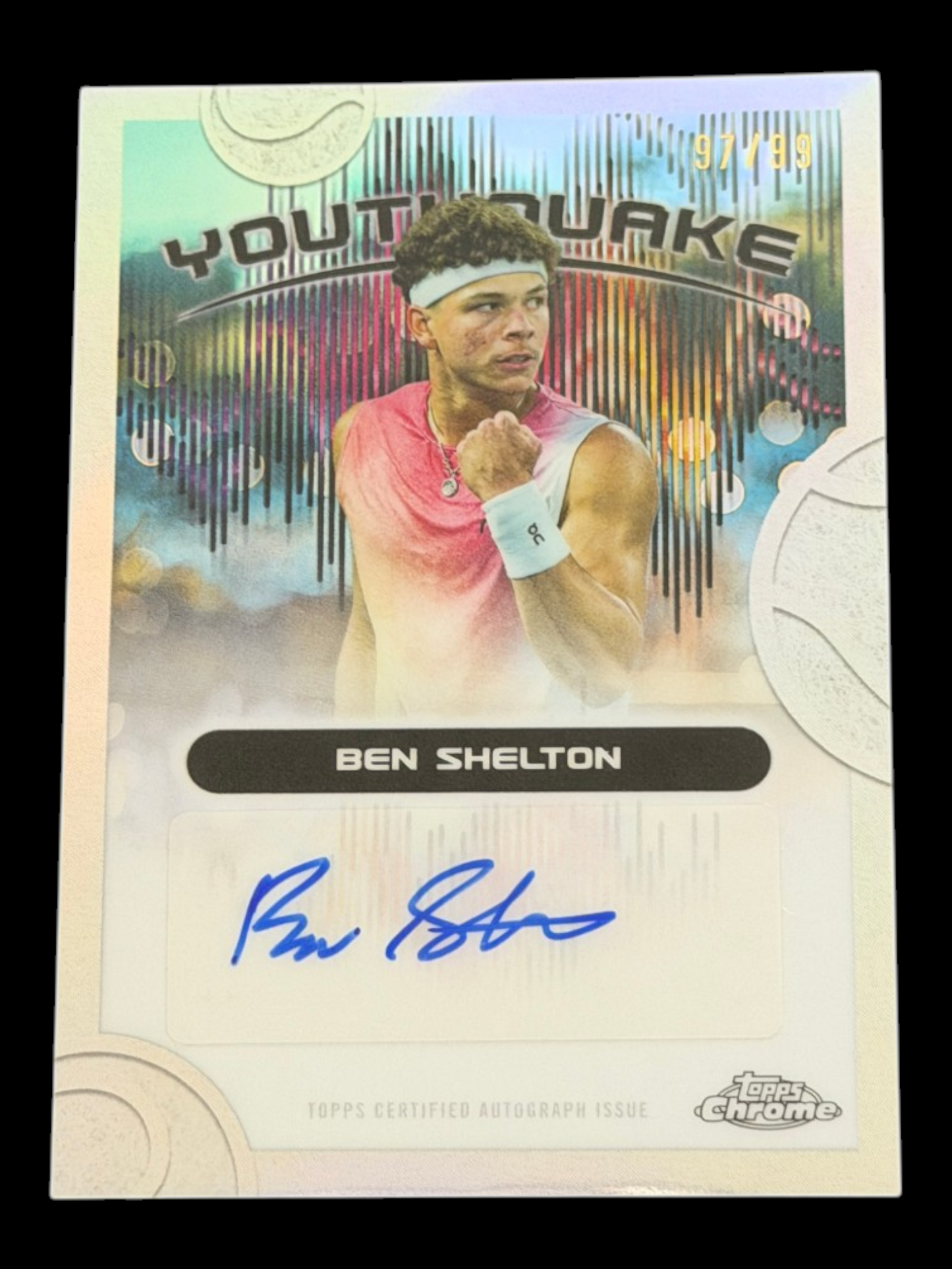 2025 Topps Chrome Ben Shelton — Youthquake Auto /99
