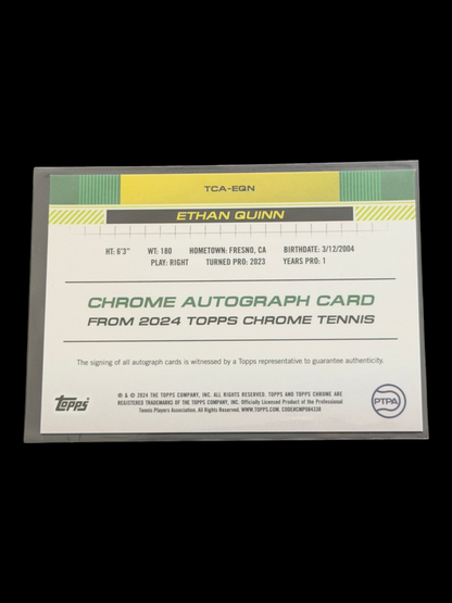 2024 Topps Chrome Ethan Quinn — Orange Auto /25