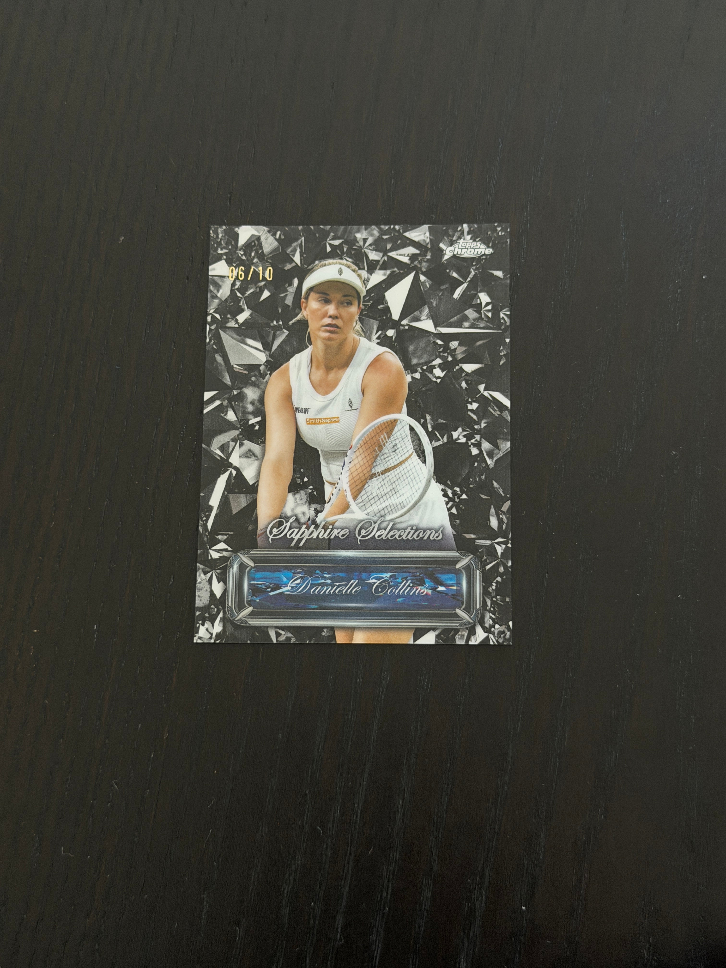 2025 Topps Chrome Sapphire Danielle Collins — Black Sapphire