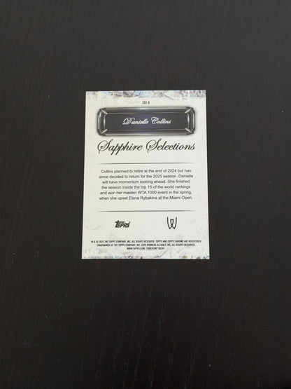 2025 Topps Chrome Sapphire Danielle Collins — Black Sapphire Selections /10