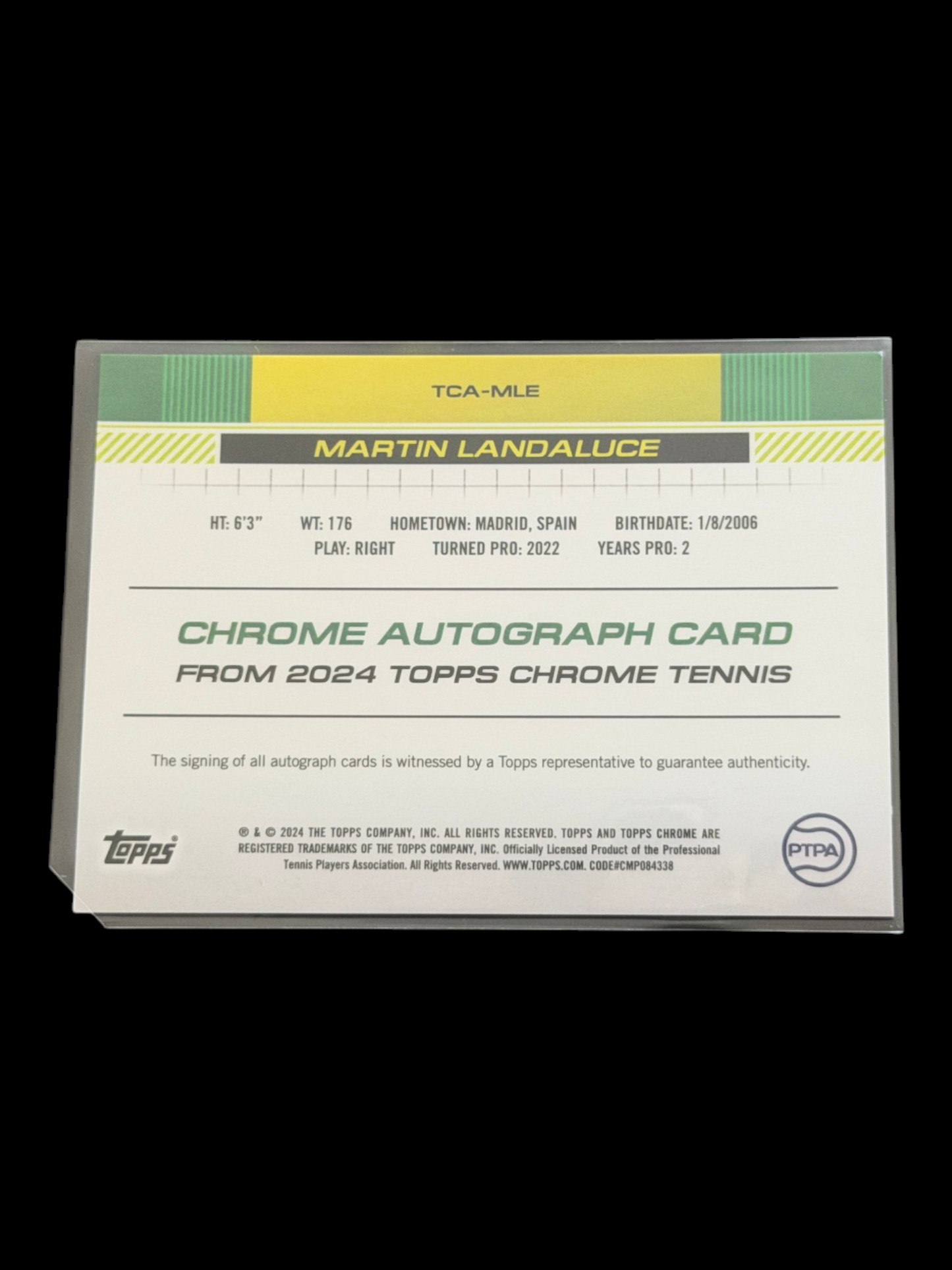 2024 Topps Chrome Martin Landaluce — Auto