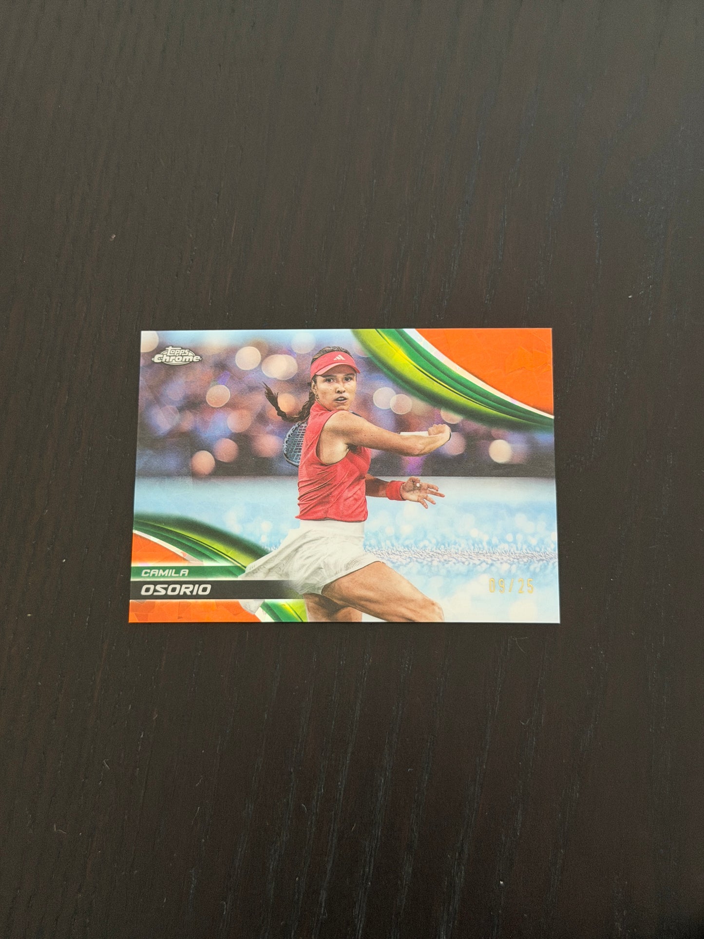 2025 Topps Chrome Sapphire Camila Osorio - Orange /25