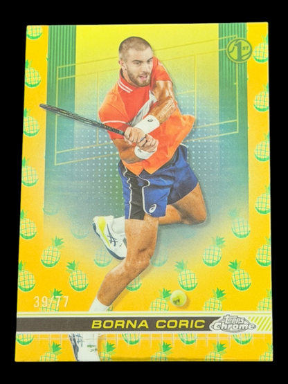 2024 Topps Chrome Borna Coric — Pineapple Refractor /77