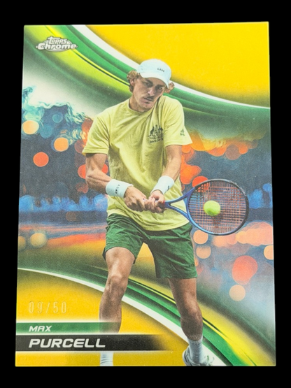 2025 Topps Chrome Max Purcell — Gold Refractor /50