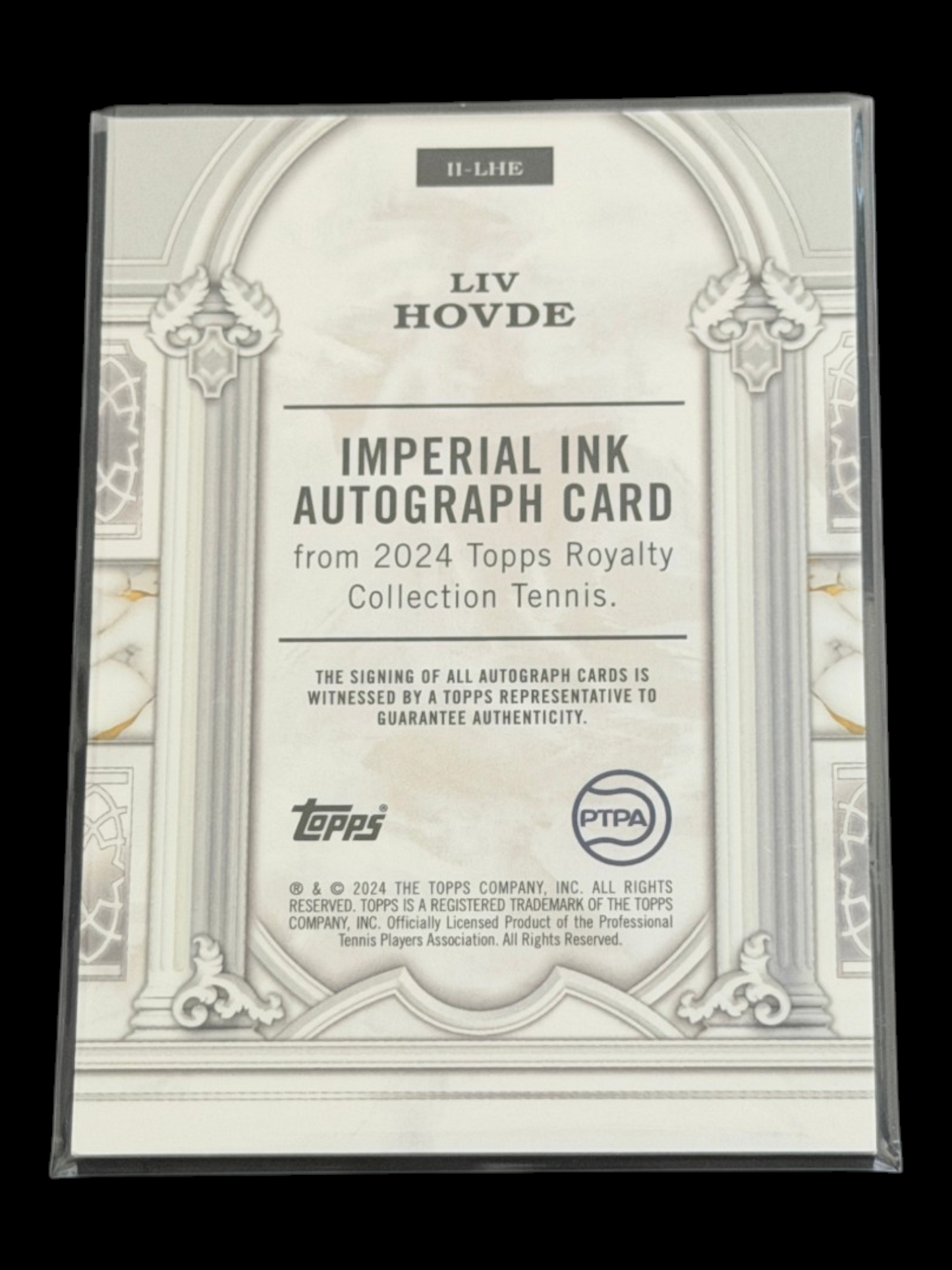 2024 Topps Royalty Liv Hovde — Imperial Ink Auto /75
