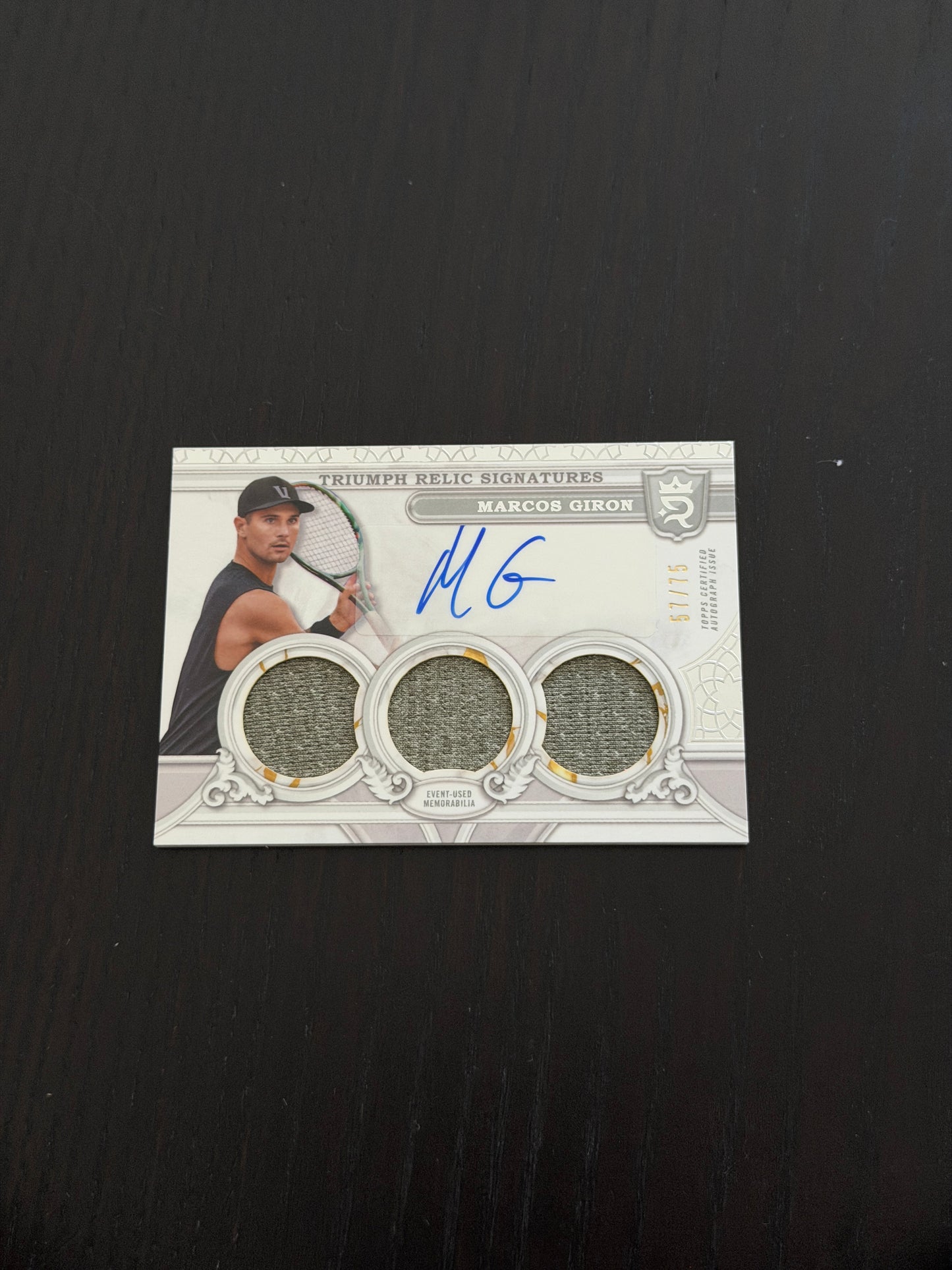 2024 Topps Royalty Marcos Giron — Triumph Relic Signatures /75