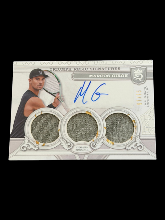2024 Topps Royalty Marcos Giron — Triumph Relic Signatures /75
