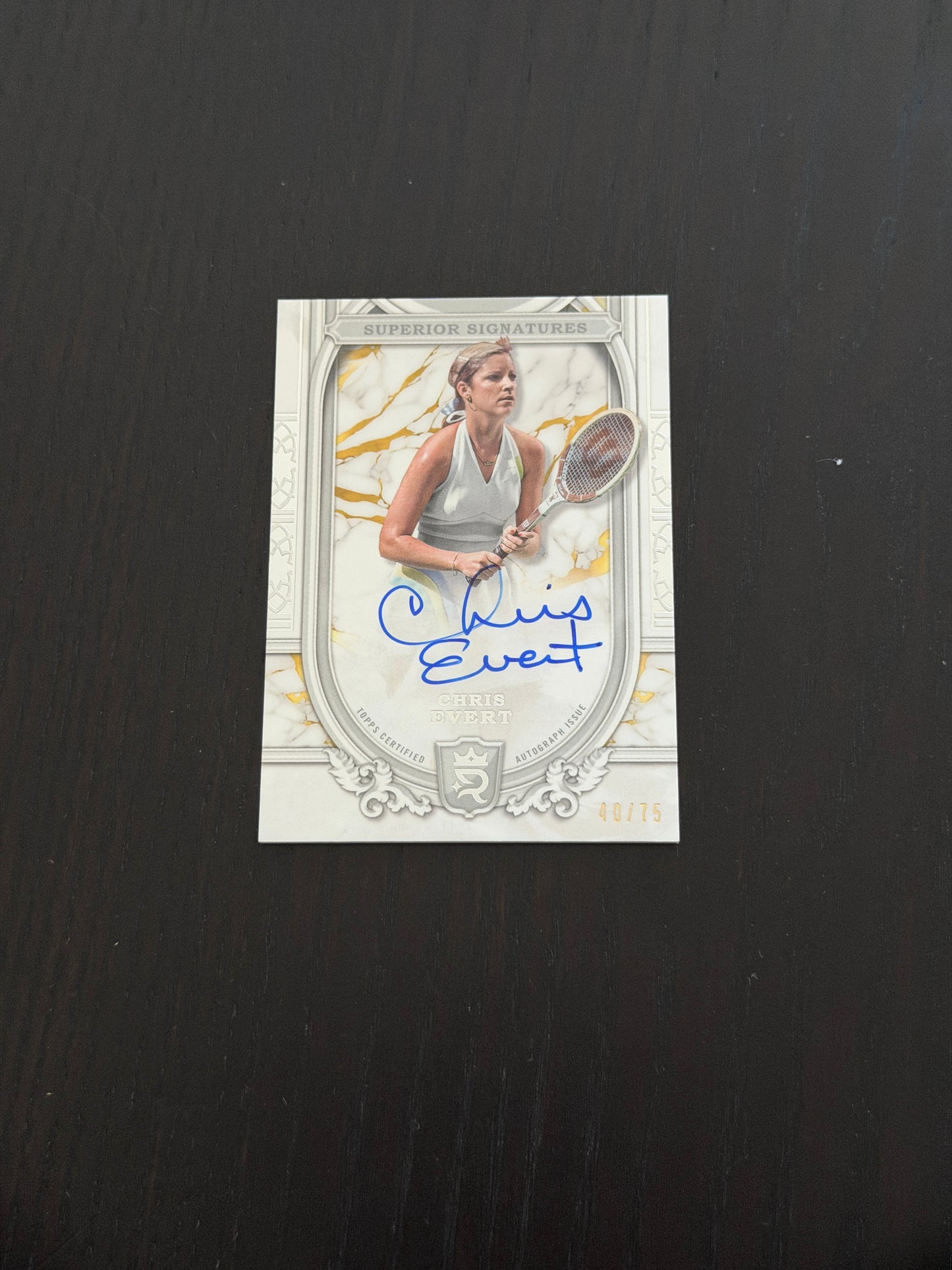 2024 Topps Royalty Chris Evert — Superior Signatures /75