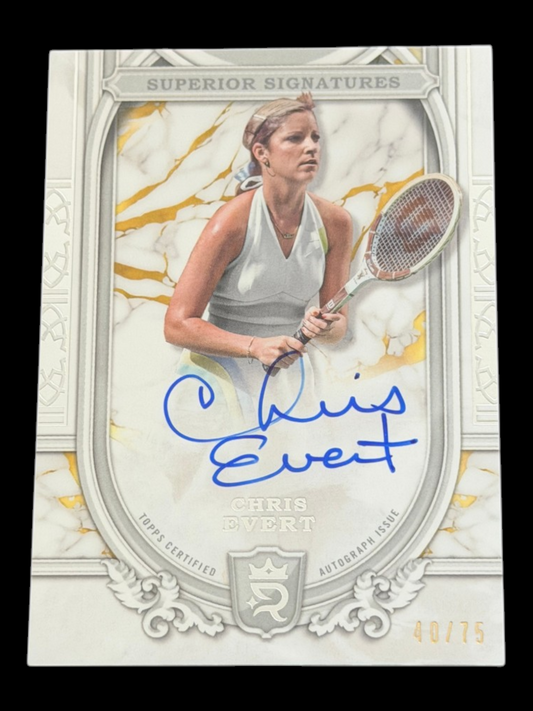 2024 Topps Royalty Chris Evert — Superior Signatures /75