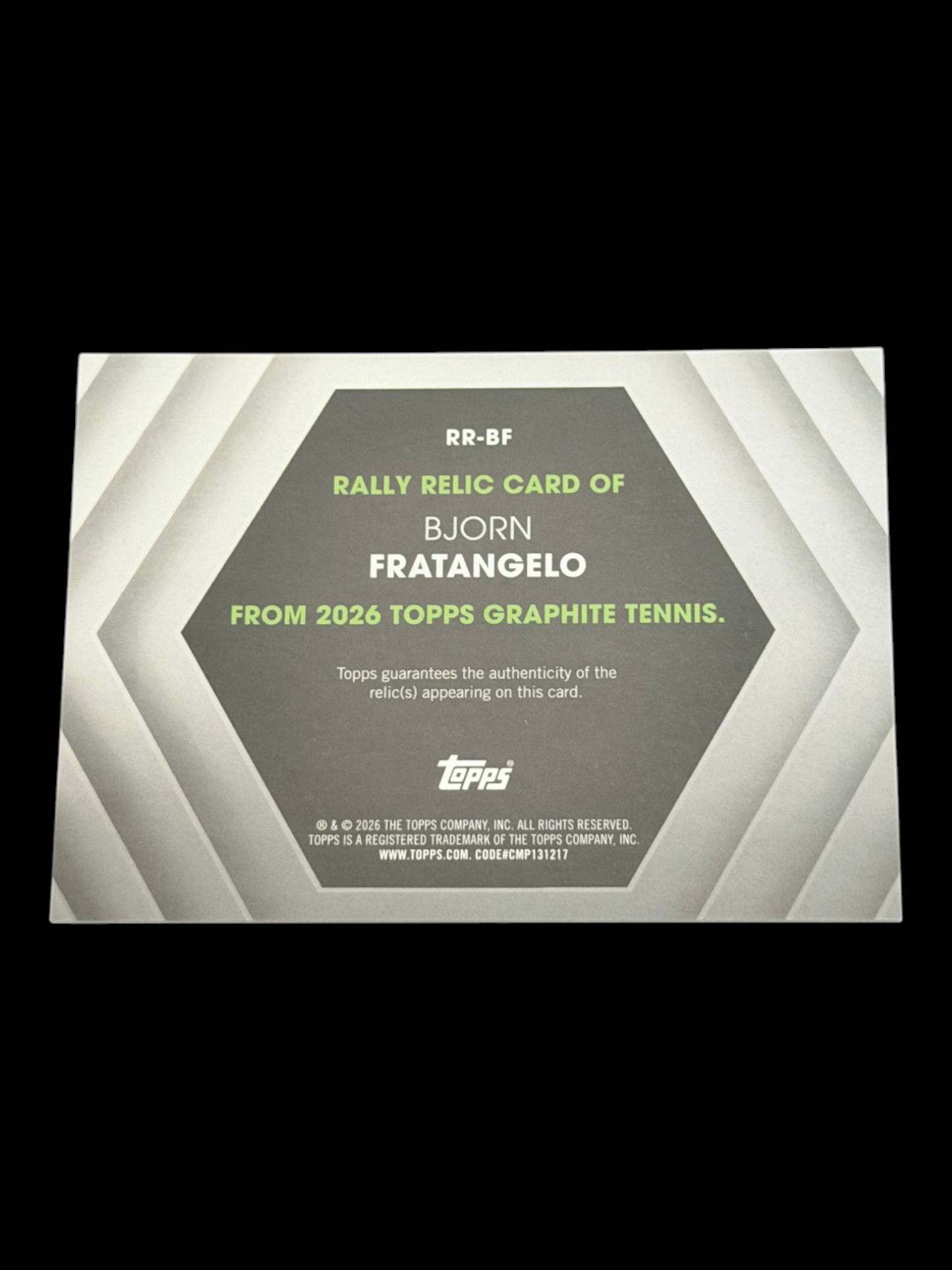 2026 Topps Graphite Bjorn Fratangelo — Rally Relic