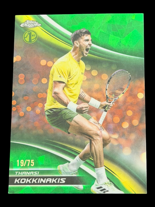 2025 Topps Chrome Sapphire Thanasi Kokkinakis — Green /75