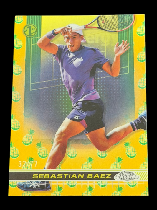 2024 Topps Chrome Sebastian Baez — Pineapple Refractor /77