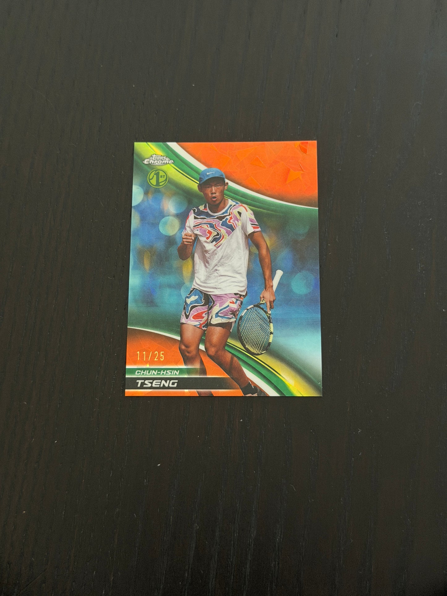 2025 Topps Chrome Sapphire Chun-Hsin Tseng - Orange /25