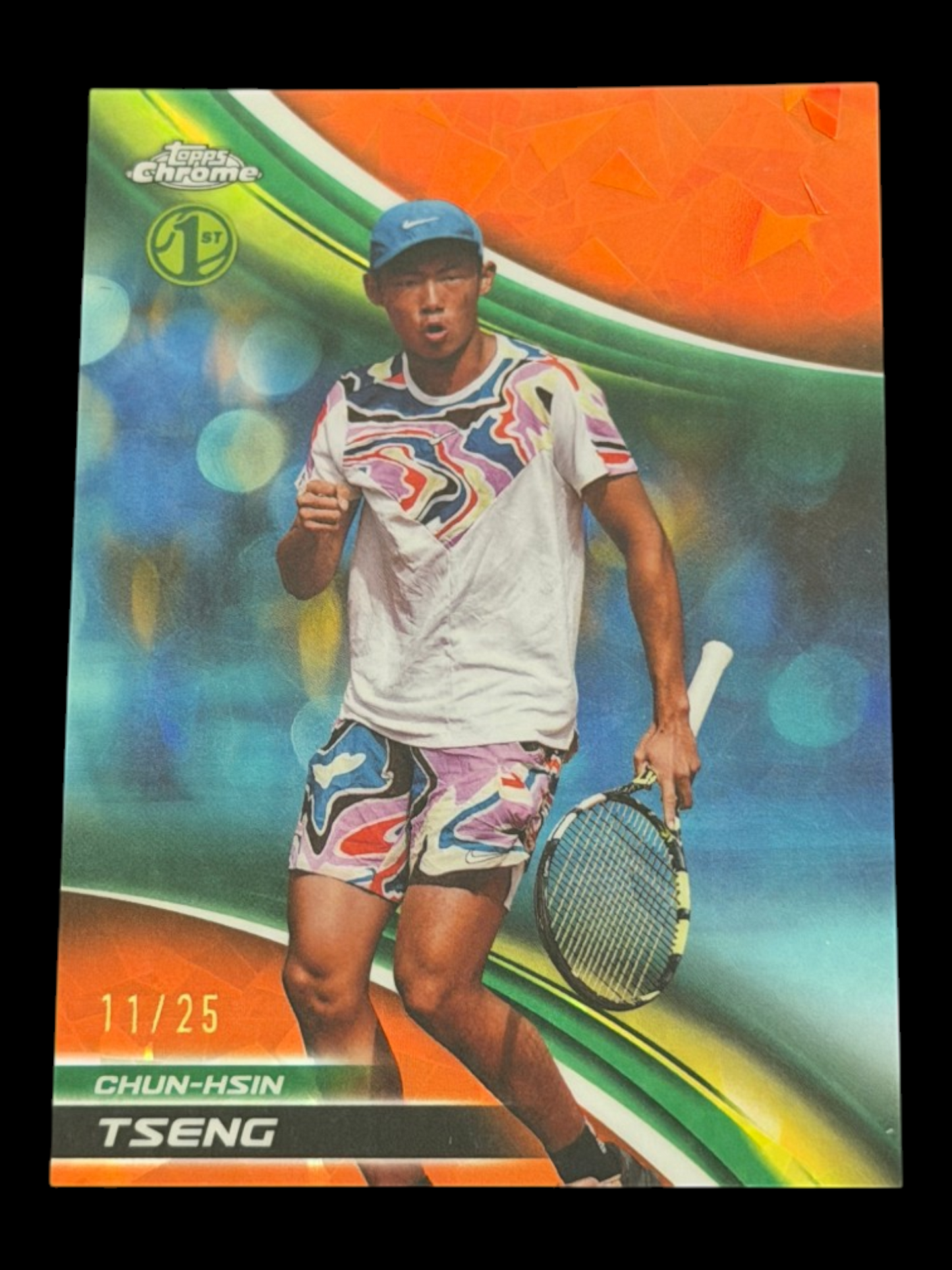 2025 Topps Chrome Sapphire Chun-Hsin Tseng - Orange /25
