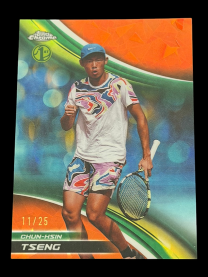 2025 Topps Chrome Sapphire Chun-Hsin Tseng - Orange /25