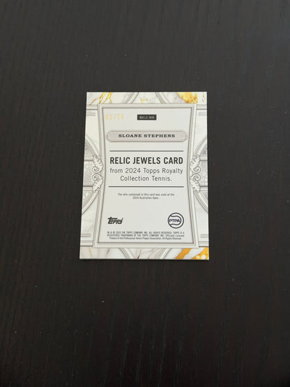 2024 Topps Royalty Sloane Stephens — Relics Jewel /75