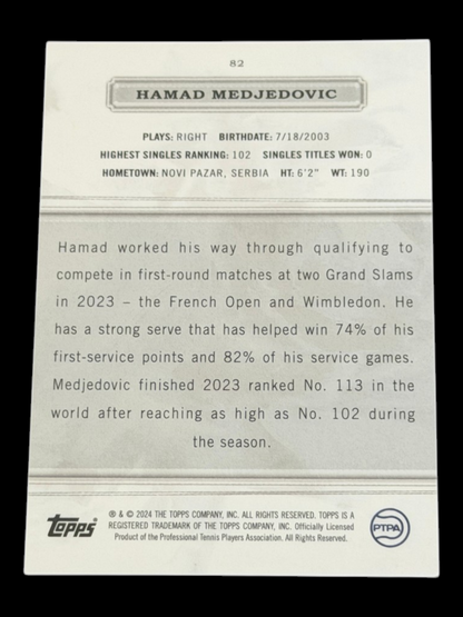 2024 Topps Royalty Purple Hamad Medjedovic /35