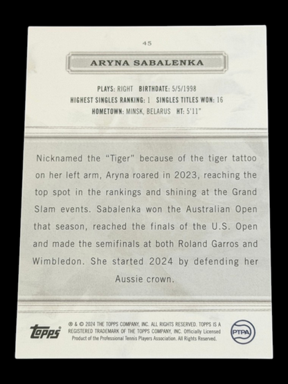 2024 Topps Royalty Aryna Sabalenka /99