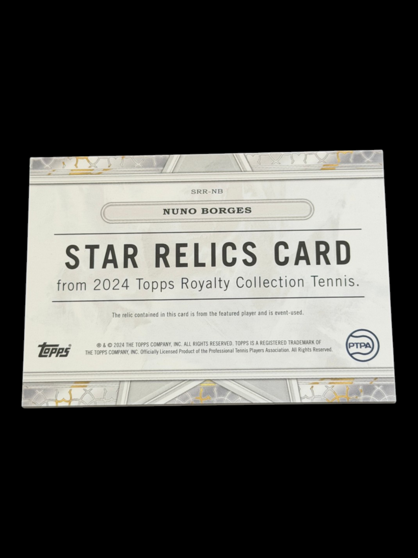 2024 Topps Royalty Nuno Borges — Star Relic /75