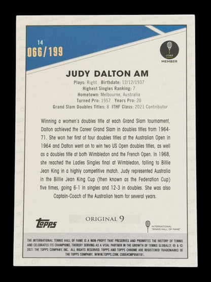 2021 Topps Chrome Sapphire Judy Dalton Am — Aqua /199